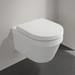 Villeroy and Boch Architectura Round Rimless Wall Hung Toilet + Seat profile small image view 2 