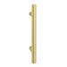 Venice 350x300mm Gloss White Tallboy Unit with Brushed Brass Handles profile small image view 2 