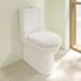 Villeroy and Boch O.novo BTW Close Coupled Toilet (Side/Rear Entry Water Inlet) + Soft Close Seat profile small image view 3 