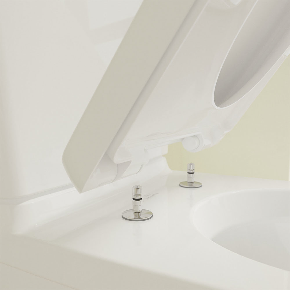 Villeroy and Boch O.novo BTW Close Coupled Toilet (Bottom Entry Water Inlet) + Soft Close Seat