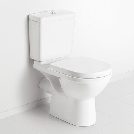 Villeroy and Boch O.novo Close Coupled Toilet (Bottom Entry Water Inlet) + Soft Close Seat