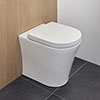 Villeroy and Boch O.novo Compact Back to Wall Toilet + Soft Close Seat profile small image view 1 
