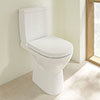 Villeroy and Boch O.novo Compact Rimless Close Coupled Toilet (Side/Rear Entry Water Inlet) + Soft Close Seat profile small image view 1 