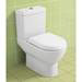 Villeroy and Boch Subway Open Back Close Coupled Toilet + Soft Close Seat profile small image view 2 