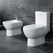 Villeroy and Boch Subway Open Back Close Coupled Toilet + Soft Close Seat profile small image view 3 