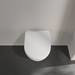 Villeroy and Boch Subway 2.0 DirectFlush Compact Rimless Wall Hung Toilet + Soft Close Seat profile small image view 3 