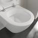 Villeroy and Boch Subway 2.0 DirectFlush Compact Rimless Wall Hung Toilet + Soft Close Seat profile small image view 6 