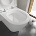 Villeroy and Boch Subway 2.0 DirectFlush Rimless BTW Close Coupled Toilet (Side/Rear Entry Water Inlet) + Soft Close Seat profile small image view 4 