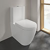 Villeroy and Boch Subway 2.0 DirectFlush Rimless BTW Close Coupled Toilet (Bottom Entry Water Inlet) + Soft Close Seat profile small image view 1 