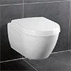 Villeroy and Boch Subway 2.0 DirectFlush Rimless Wall Hung Toilet + Soft Close Seat profile small image view 1 