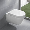 Villeroy and Boch Subway 2.0 Wall Hung Toilet + Soft Close Seat profile small image view 1 