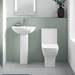 Venice Modern BTW Close Coupled Toilet + Soft Close Seat profile small image view 2 
