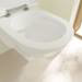 Villeroy and Boch ViCare Rimless Wall Hung Toilet + Soft Close Seat profile small image view 4 