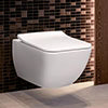 Villeroy and Boch Venticello DirectFlush Rimless Wall Hung Toilet + Soft Close Seat profile small image view 1 