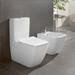 Villeroy and Boch Venticello DirectFlush Rimless BTW Close Coupled Toilet (Side/Rear Entry Water Inlet) + Soft Close Seat profile small image view 2 
