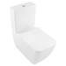 Villeroy and Boch Venticello DirectFlush Rimless BTW Close Coupled Toilet (Bottom Entry Water Inlet) + Soft Close Seat profile small image view 7 