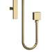 Venice Cubo Brushed Brass Modern Slider Rail Kit profile small image view 3 