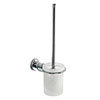Venice Chrome Wall Mounted Toilet Brush & Holder profile small image view 1 
