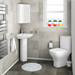 Venice Modern Corner Toilet + Soft Close Seat profile small image view 3 