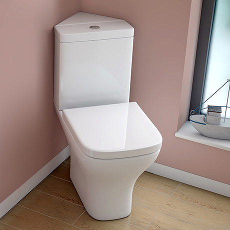 Venice Modern Corner Toilet + Soft Close Seat