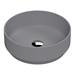 Venice Matt Grey Round Counter Top Basin - 350mm Diameter profile small image view 2 