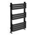 Venice Anthracite 800 x 500 Designer D-Shaped Heated Towel Rail profile small image view 2 