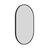 Arezzo Matt Black 500 x 800mm Capsule Mirror profile small image view 1 