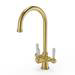 Bower 3-in-1 Instant Boiling Water Tap - Traditional Cruciform Brushed Brass with Boiler & Filter profile small image view 3 