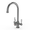 Bower 3-in-1 Instant Boiling Water Tap - Traditional Cruciform Chrome with Boiler & Filter profile small image view 1 