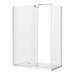Newark Curved 1400 x 900mm Walk In Shower Enclosure inc. Tray profile small image view 2 