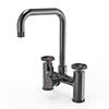 Bower 3-in-1 Instant Boiling Water Tap - Industrial Bridge Gun metal with Boiler & Filter profile small image view 1 