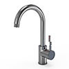 Bower 3-in-1 Instant Boiling Water Tap - Industrial Single Lever Chrome with Boiler & Filter profile small image view 1 