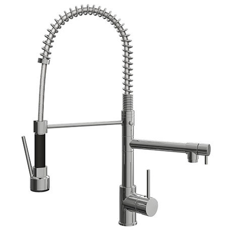 Venice Modern Kitchen Mixer Tap with Swivel Spout & Directional Spray - Chrome