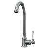 Venice Traditional Kitchen Mixer Tap with Swivel Spout - Chrome profile small image view 1 