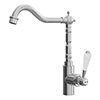 Venice Traditional Single Lever Kitchen Mixer Tap with Swivel Spout - Chrome profile small image view 1 