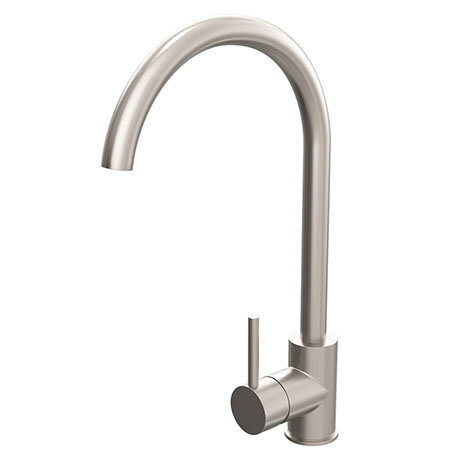 Venice Modern Kitchen Mixer Tap with Swivel Spout - Brushed Nickel