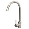 Venice Modern Kitchen Mixer Tap with Swivel Spout - Brushed Nickel profile small image view 1 