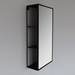 Venice Black 300 x 600mm Mirror with Open Shelves profile small image view 2 