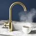 Bower 3-in-1 Instant Boiling Water Tap - Single Lever Brushed Brass with Boiler & Filter profile small image view 2 