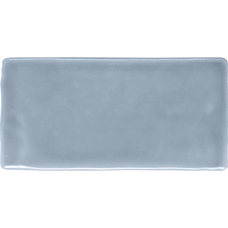 Vernon Rustic French Blue Gloss Ceramic, Leather Wall Tiles Uk