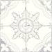Verini Gloss Grey Encaustic Effect Wall and Floor Tiles - 200 x 200mm  In Bathroom Small Image