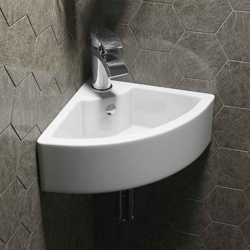 Bermuda Wall Hung Small Cloakroom Basin Victorian Plumbing.co.uk