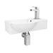 Valencia Wall Hung Basin (400mm Wide - Gloss White) profile small image view 2 