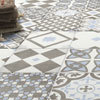 Vibe Light Blue Patterned Wall and Floor Tiles - 223 x 223mm Small Image