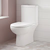 Vienna Short Projection Cloakroom Toilet with Seat profile small image view 1 