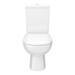 Vienna Short Projection Cloakroom Toilet with Seat profile small image view 3 