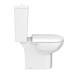 Vienna Short Projection Cloakroom Toilet with Seat profile small image view 4 
