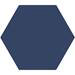 Vista Royal Blue Hexagon Porcelain Wall + Floor Tiles - (Pack of 27) - 215 x 250mm  Profile Small Im