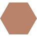 Vista Terracotta Hexagon Porcelain Wall + Floor Tiles - (Pack of 27) - 215 x 250mm  Profile Small Im