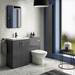Apollo2 600mm Gloss Grey WC Unit Only profile small image view 2 